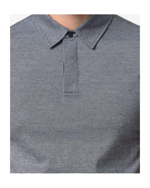 K-Way Gray Cotton Short Sleeve Polo Shirt for men