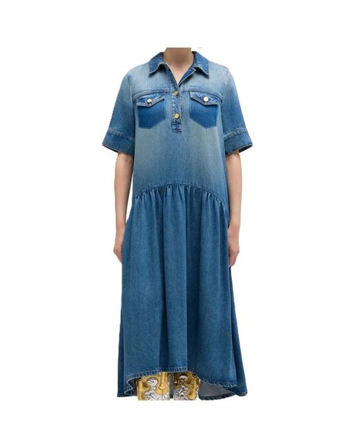 chinese dress ladies WASHED DENIM MAXI DRESS  Lord & Taylor