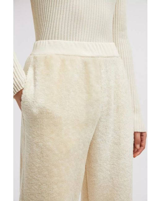 Moncler Natural Elasticated-Waist Logo Patch Track Pants
