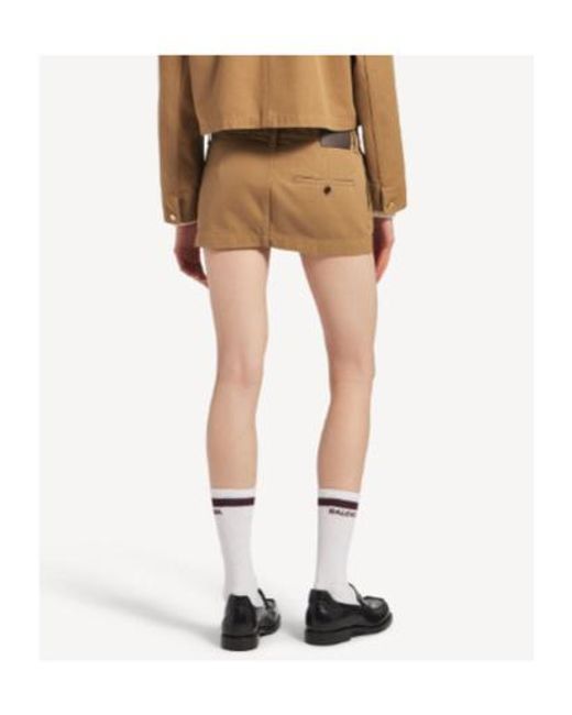 Balenciaga Natural Mini Skirt