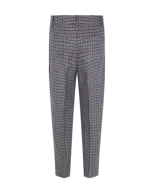 Seventy Gray Checked Classic Pants