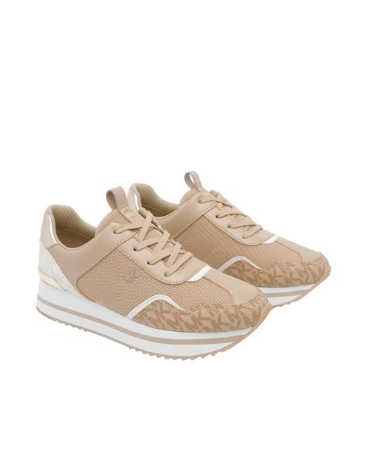 MICHAEL Michael Kors Natural Round-Toe Sneakers