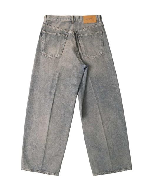 Haikure Gray Bethany M High-Waisted Wide-Leg Jeans for men