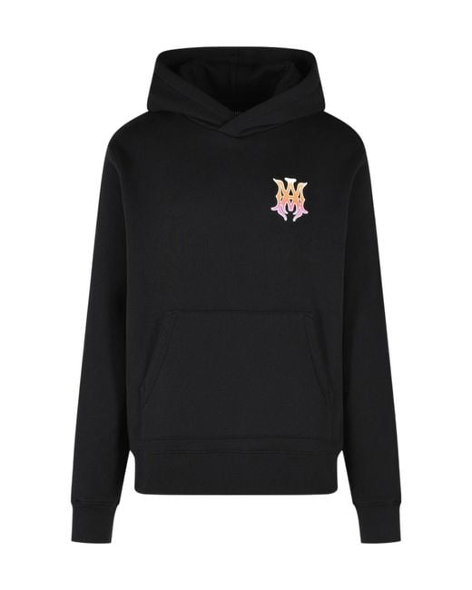 Amiri Black Gradient Logo Hoodie for men