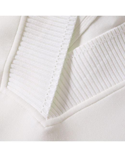 Varley White Ribbed Tank Top