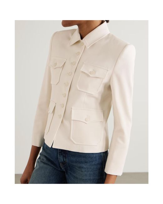 Nili Lotan Natural Jamison Button Down Jacket
