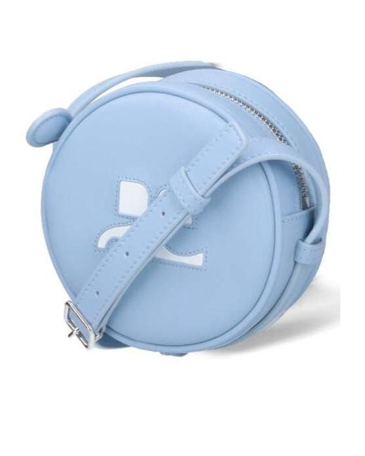 Courreges Blue Courrèges Reedition Circle Logo Detailed Crossbody Bag