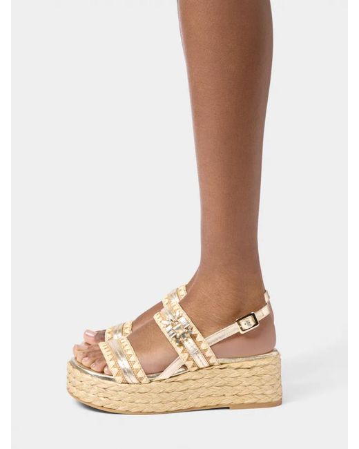 Roger Vivier Natural Wedge Sandals