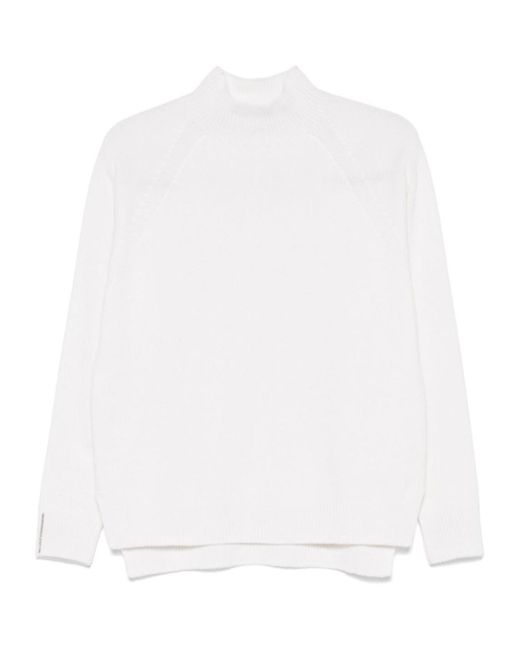 Peserico White Long-Sleeved Sweater