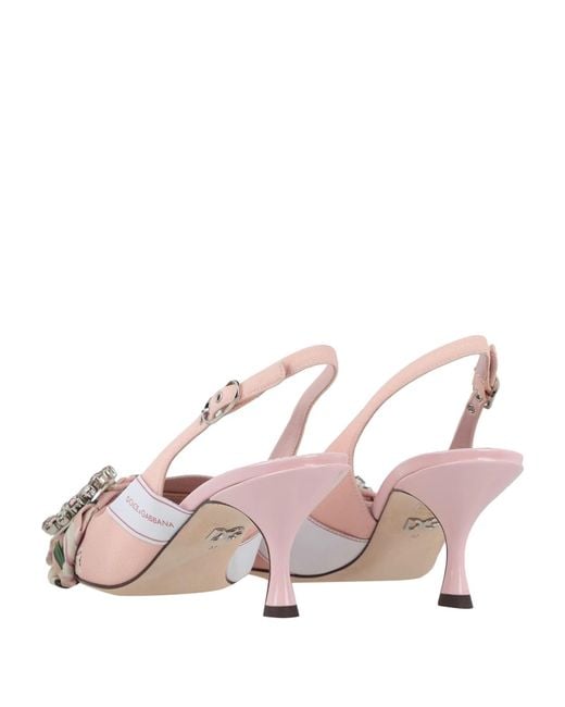 Dolce & Gabbana Pink Floral Printed High Heels