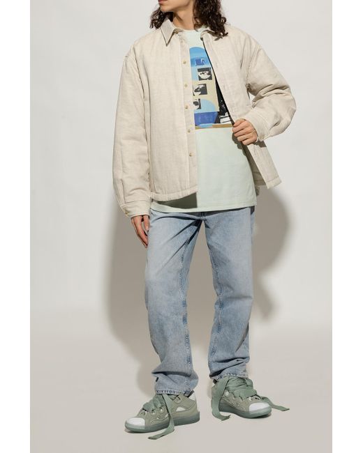 Lanvin Green Curb Lace-Up Sneakers for men