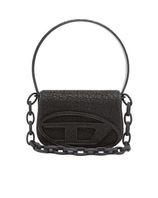 DIESEL Black 1Dr Logo Plaque Shoulder Bag