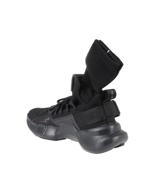 Neil Barrett Black Strap-Up Casual Sneakers for men