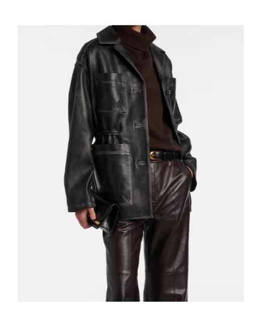 Dorothee Schumacher Black Sleek Statement Leather Jacket