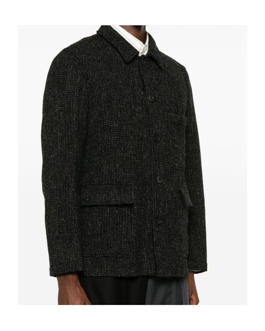 Dries Van Noten Black Long-Sleeved Jacket for men