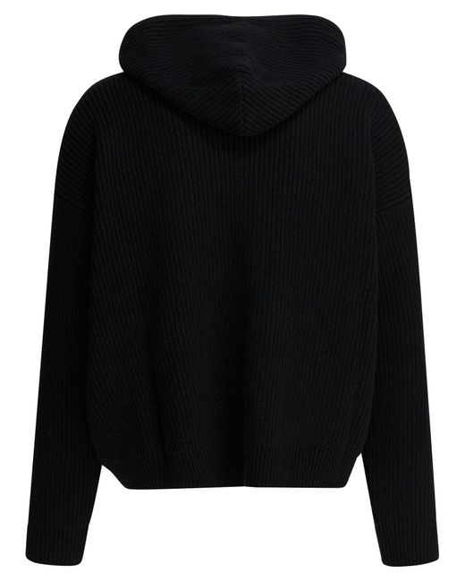 Céline Black Hooded Cardigan for men