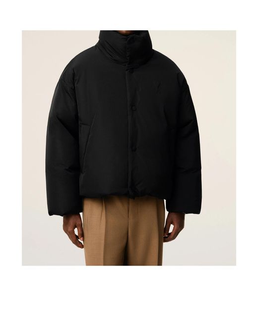AMI Black Winter Jackets for men