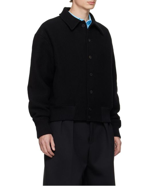 Jacquemus Black Bomber Jacket for men