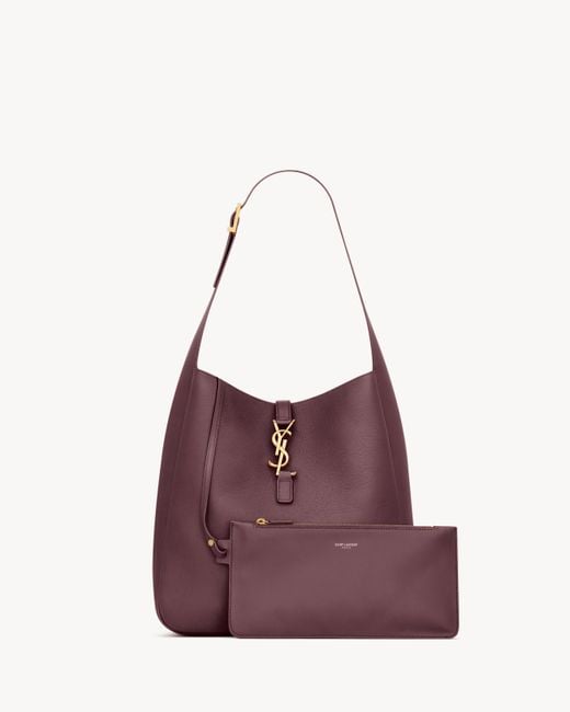 Saint Laurent Purple Le 5 À 7 Supple Large