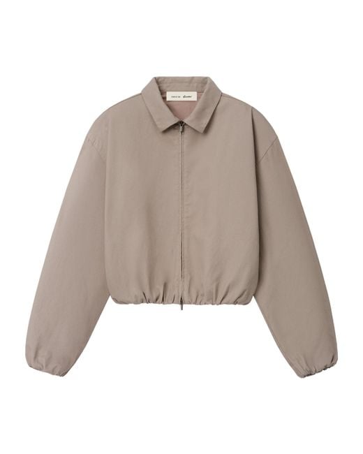 Fear Of God Brown Full Zip Work Jacket