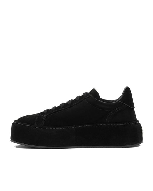 Casadei Black Platform Slip-On Sneakers