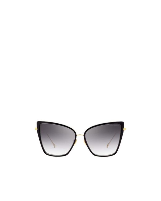 Dita Eyewear Metallic Geometric Frame Sunglasses