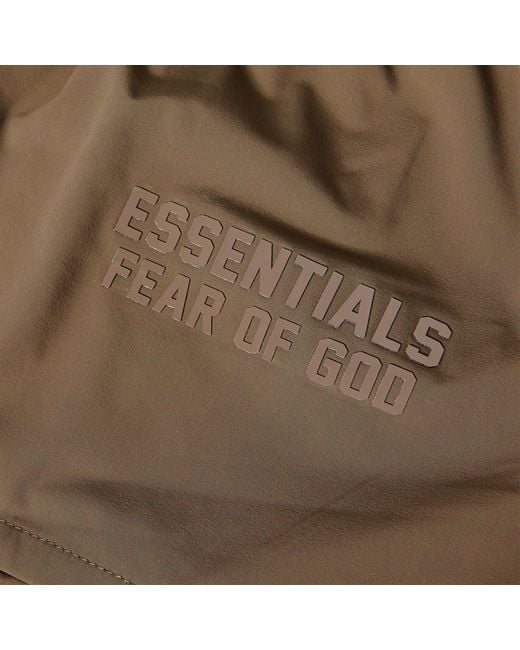 Fear Of God Brown Logo-Detail Shorts