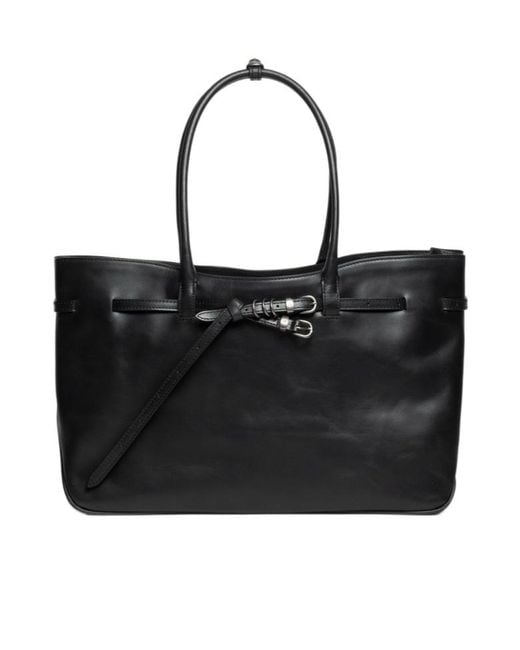 MARGE SHERWOOD Black Double-Handle Handbag