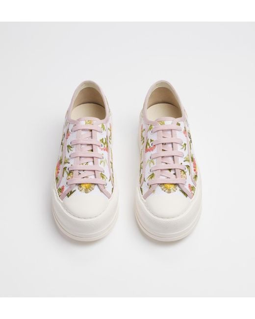 Dior White Walk'N' Platform Sneaker