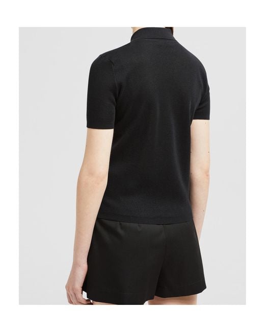 Moncler Black Logo Embroidered Button-Up Cardigan