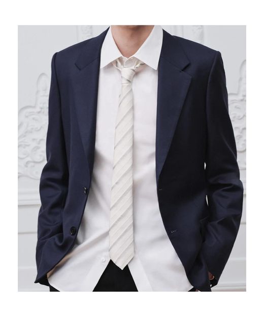 Dior Blue Single-Breasted Jacket for men