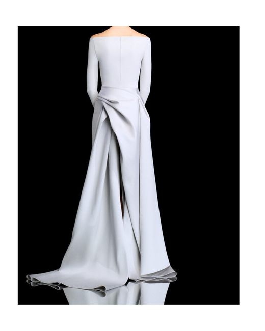 Solace London Blue Long-Sleeved Dress