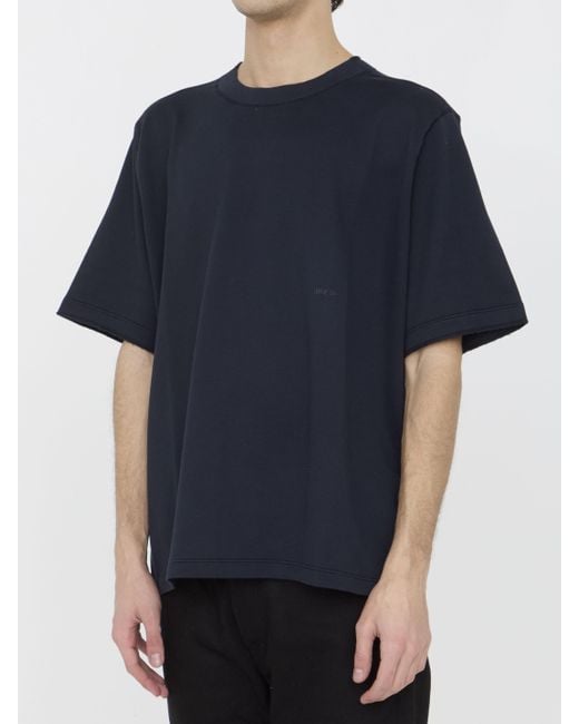 Stone Island Blue Short-Sleeved Crewneck T-Shirt for men