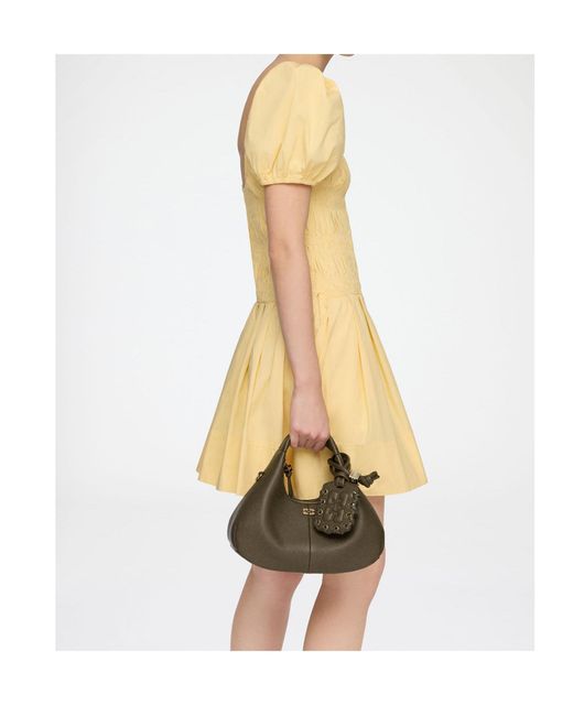 Ganni Green Mini Hobo Bag