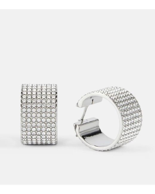 AMINA MUADDI White Rih Small Earrings