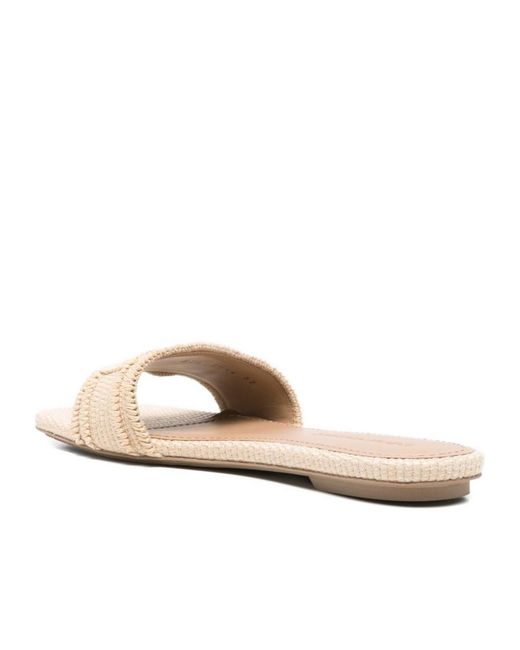 Emporio Armani Natural Woven Sandals