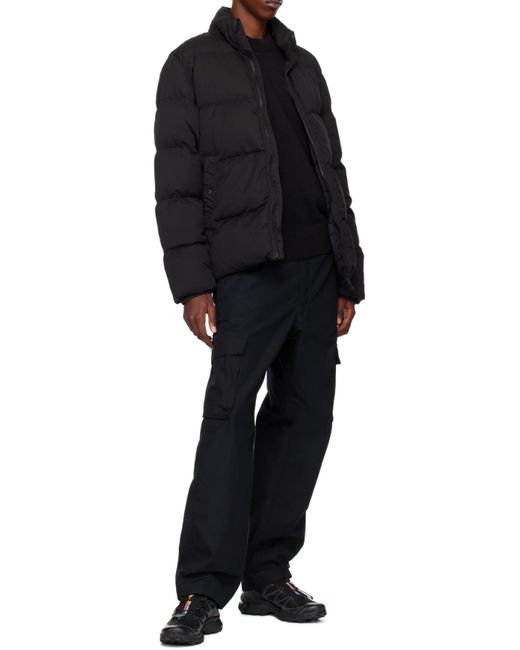 Stone Island Black Logo Patch Crewneck Jumper for men