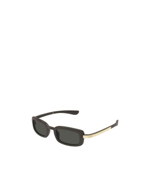 Gucci White Eyewear Rectangle Frame Sunglasses for men
