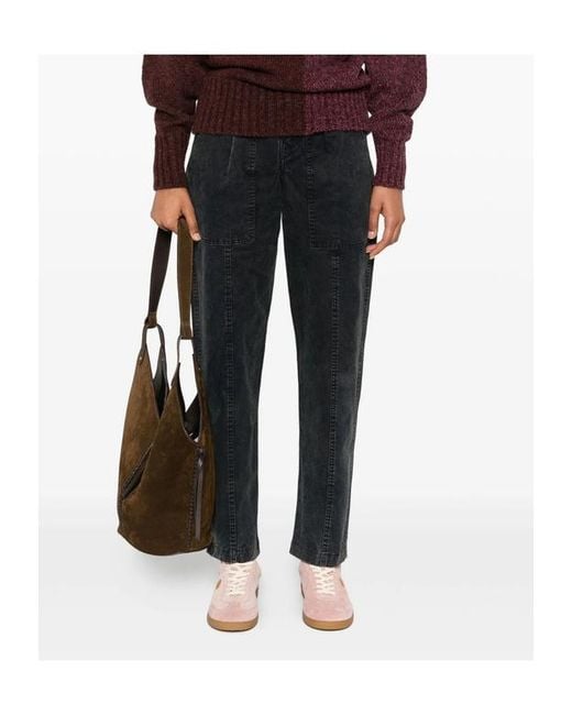 Isabel Marant Blue Étoile Kiana Panelled Trousers