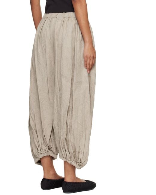 Comme des Garçons Natural Elastic Waist Casual Pants