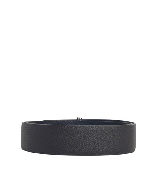Tom Ford White T Icon Reversible Leather Belt for men