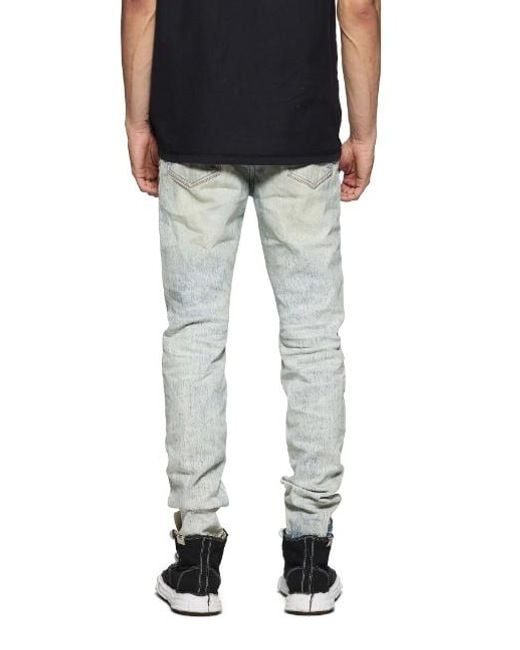Purple Brand Black Belt Loop Jeans for men