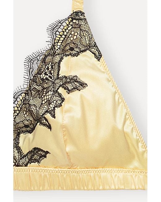 ROTATE BIRGER CHRISTENSEN Natural Lace Trim Bralette