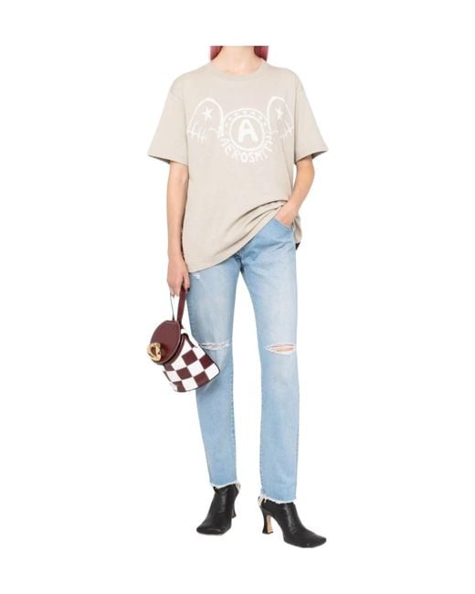 Junya Watanabe Blue Distressed Skinny-Cut Jeans
