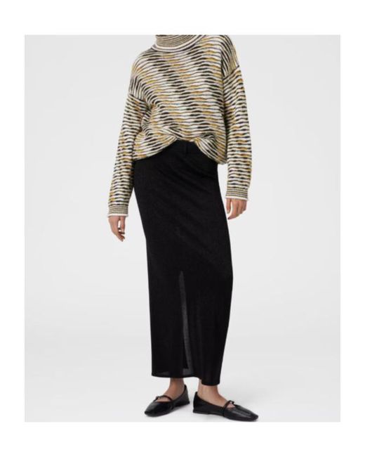 Missoni Black Back-Slit Long Skirt