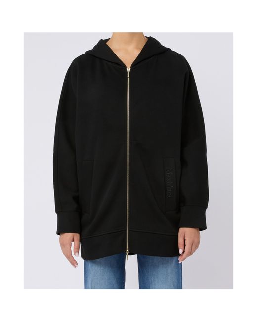 Max Mara Black Zippered Casual Jacket