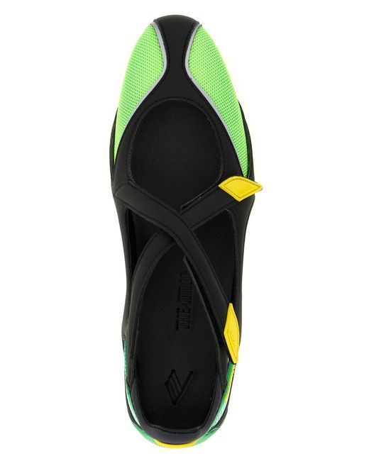 The Attico Green 'Floor 01' Ballet Flats