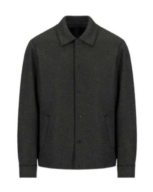 Harris Wharf London Black Button Jacket for men