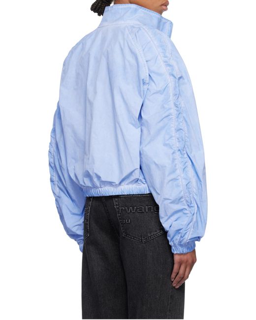 Alexander Wang Blue Ruched Track Jacket