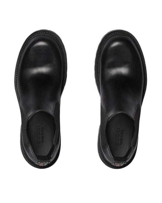 Gucci Black Web Detailed Boots for men
